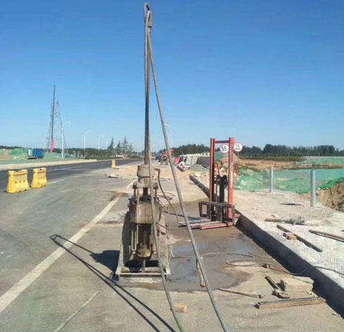 靖西公路高聚物注浆加固